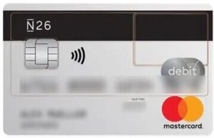 imagen de la característica tarjeta N26 de color transparente