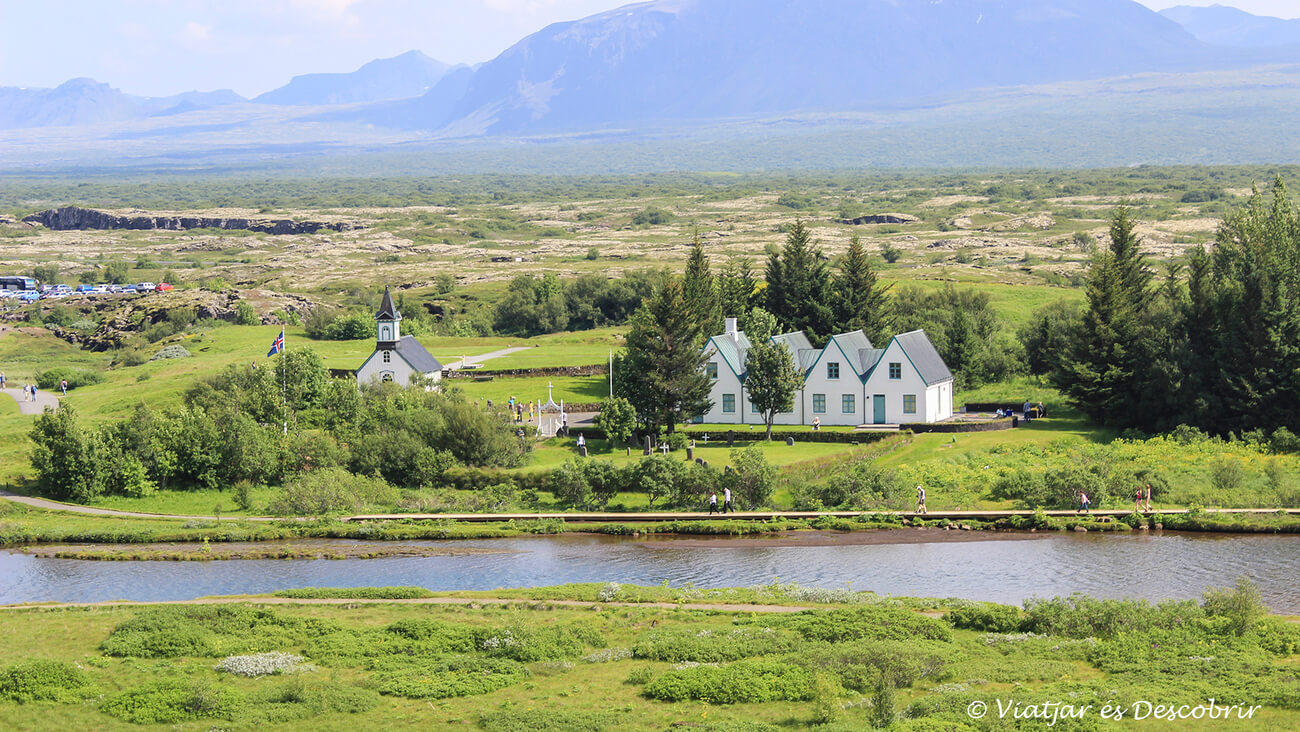 panorámica desde un mirador del parque nacional thingvellir