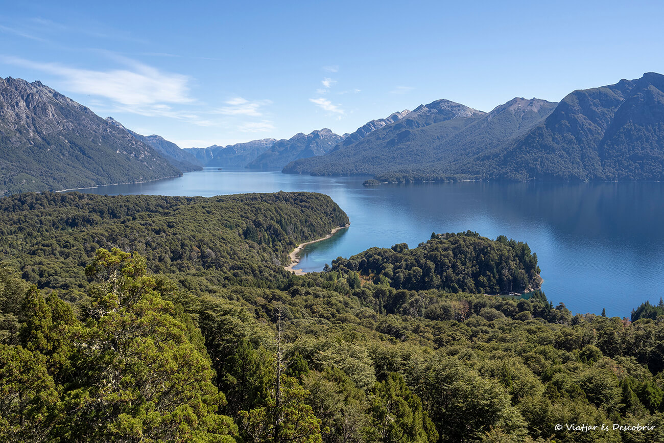 vistas del Lago Nahuel Huapi en Bariloche