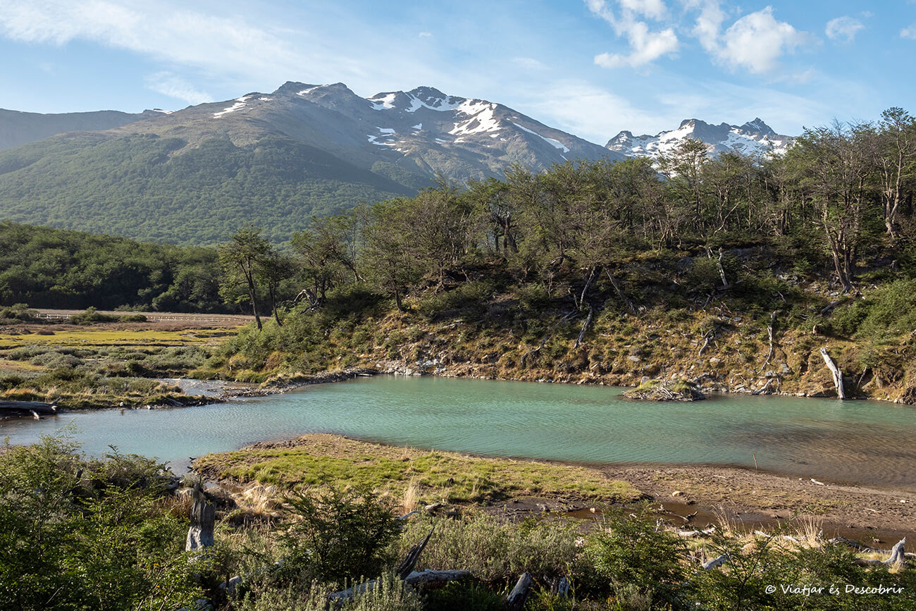 paisaje en las valle de camino a la Laguna Esmeralda