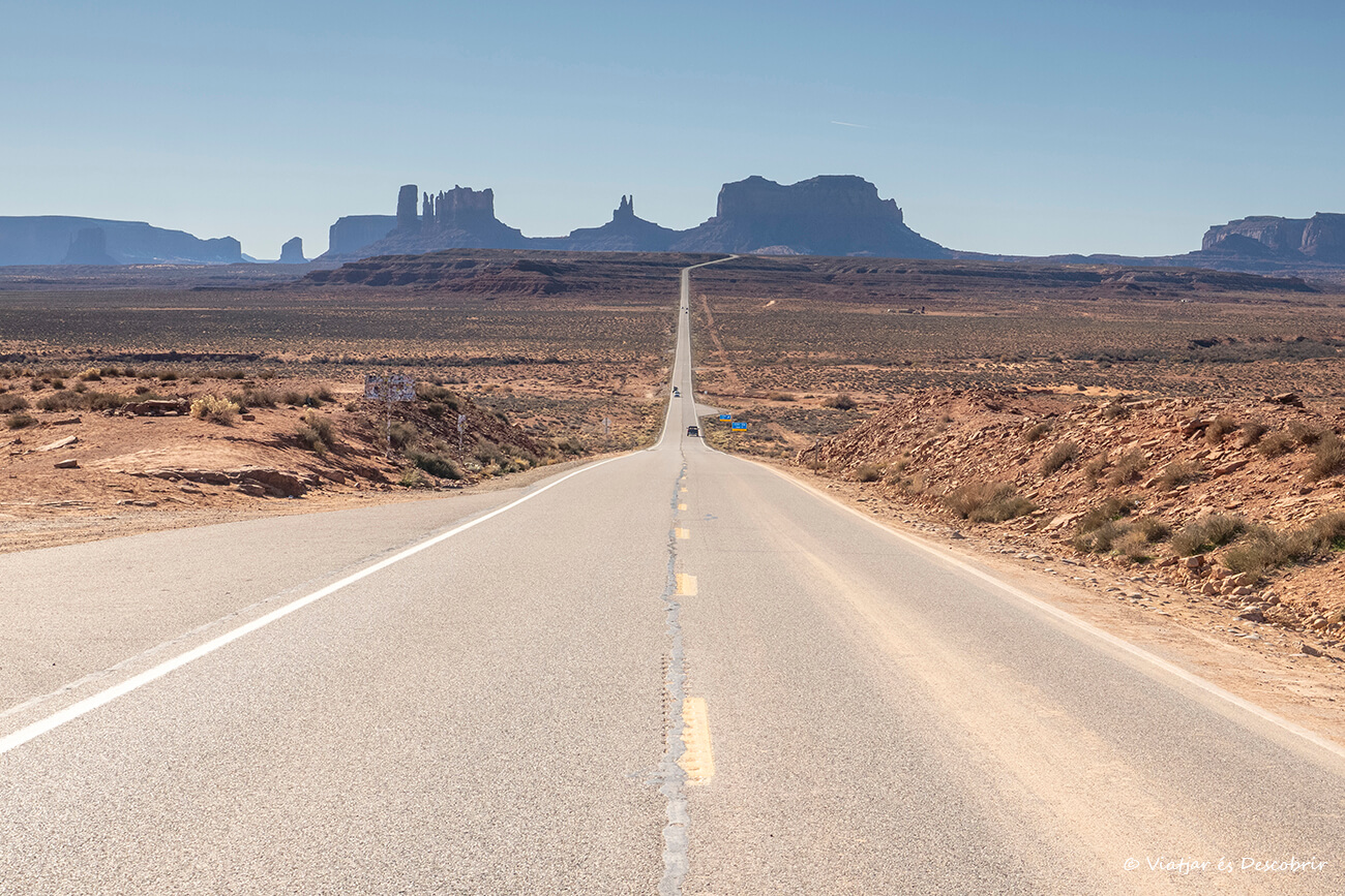 vista típica de Forrest Gump de Monument Valley