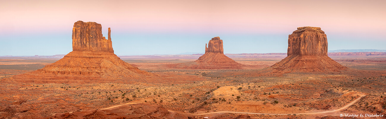 panorámica de Monument Valley