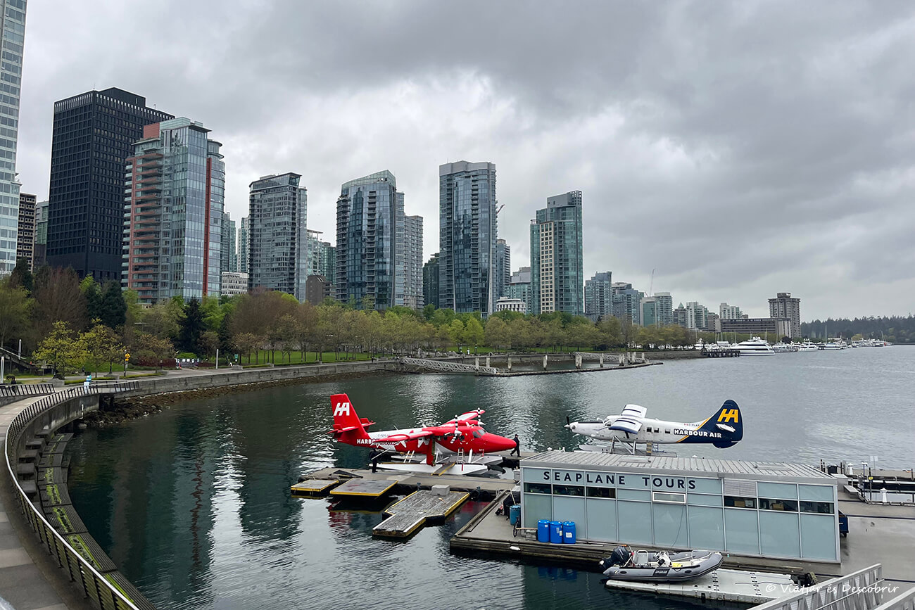 vistas desde el puerto de Hullo para hacer la ruta en ferri desde Vancouver hasta la isla de Vancouver
