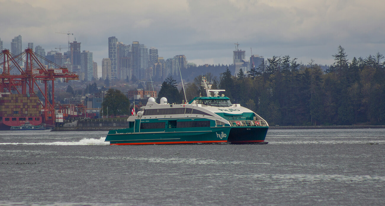 el ferry de Hullo, la opción más rápida para cruzar el estrecho de Georgia